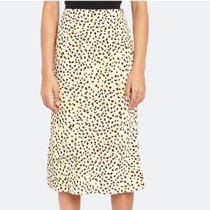 Cupcakes and Cashmere Lorelai Skirt in Latte Animal Cheetah Print